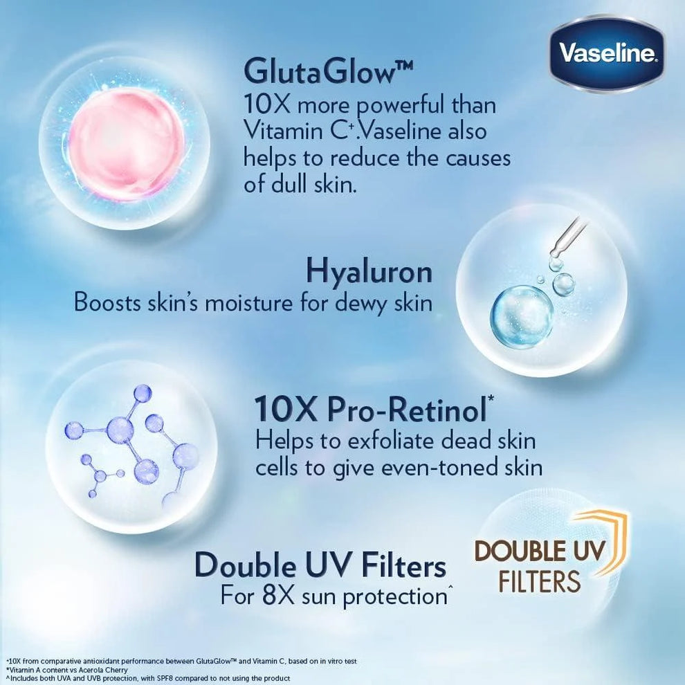 Vaseline Gluta-Hya Flawless Tone Serum Burst Lotion 330 mls