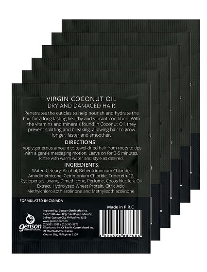 Luxe Organix Keratin Treatment Virgin Coconut Oil 20 mls x 6 sachets