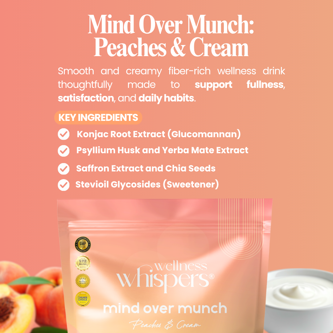 Wellness Whispers Mind Over Munch Peaches and Cream