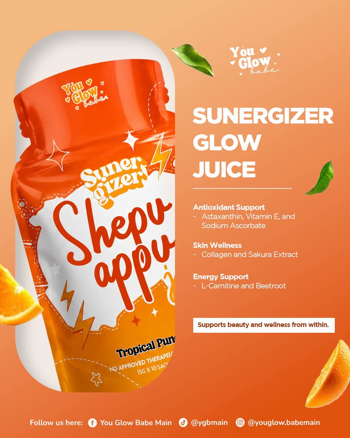 You Glow Babe Shepu Appu Sunergizer Tropical Punch