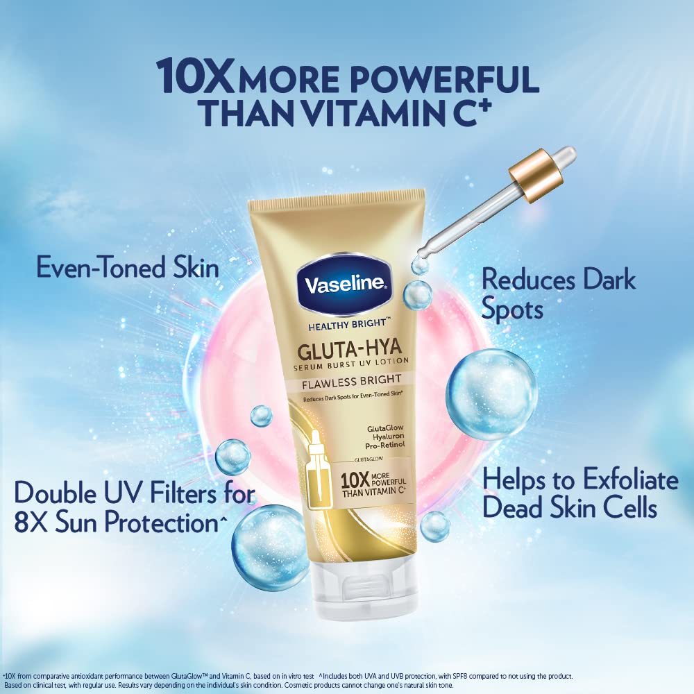 Vaseline Gluta-Hya Flawless Tone Serum Burst Lotion 330 mls