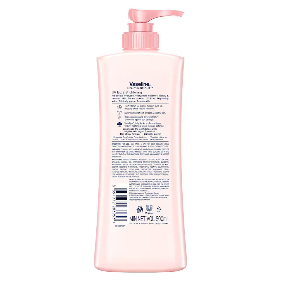 Vaseline Healthy Bright UV Extra Brightening 500ML