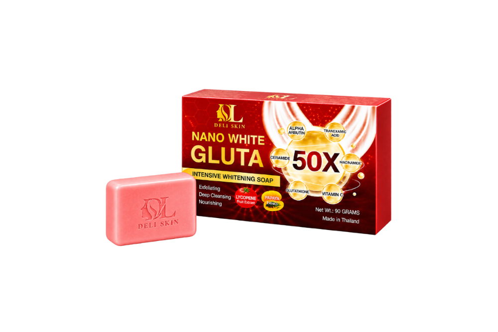 Deli Skin Nano White Gluta Intensive Whitening Soap 90 g