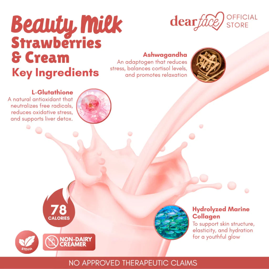 Dear Face Beauty Milk Strawberries and Cream