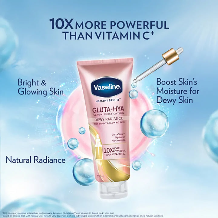 Vaseline Gluta-Hya Dewy Radiance Serum Burst Lotion 330 ml